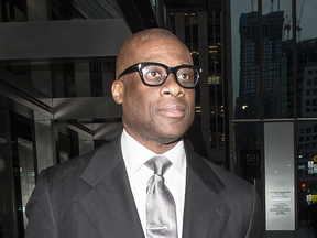 Judge Donald McLeod outside the Toronto building where an Ontario Judicial Council hearing into his conduct is taking place, Nov. 30, 2018.