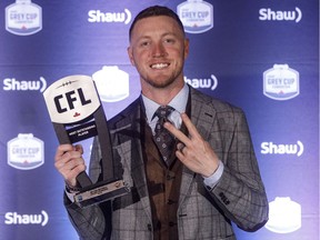 Calgary Stampeders quarterback Bo Levi Mitchell became a second-time winner of the CFL's most-outstanding-player award Thursday.