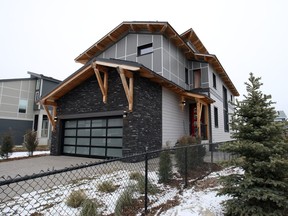 Brookfield Residential's Symons Gate Passive Haus is built with cross-laminated timber and has a solar array on its roof.