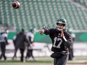 It's still unknown if Zach Collaros will start at quarterback for the Riders in Sunday's West Division semifinal.