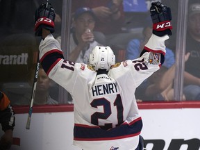 Nick Henry is now a member of the Lethbridge Hurricanes after being traded by the Regina Pats on Thursday.