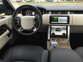 The interior is pure luxury, and two display screens in centre help make navigation easier. DALE EDWARD JOHNSON