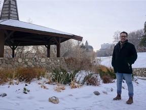 Kevin Dunn, who is finishing up his time as the 2018 Saskatchewanderer, poses for a photograph on the Meewasin Trail in downtown Saskatoon on November 15, 2018. (Erin Petrow/ Saskatoon StarPhoenix)