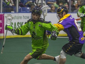 Saskatchewan's Jeremy Thompson carries the ball during Saturday's win over San Diego.