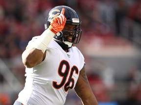 Akiem Hicks is a part of a Chicago Bears defence that, according to him, is approaching greatness.  Getty Images
