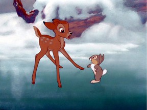 An image of Bambi and Thumper from the digitally restored film. BAMBI SPECIAL EDITION - First Time EVER on DVD March 1, 2005.