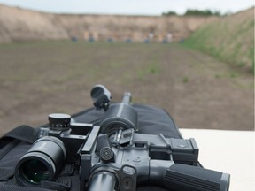 A .223-calibre AR-15 rifle similar to the carbines being issued to Saskatchewan conservation officers.