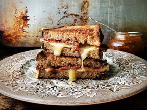 Brie and Bacon Grilled Cheese with Fig Jam