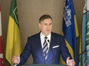 Maxime Bernier, leader of the People's Party of Canada, speaks to the Regina Chamber of Commerce on the topic of "Reconciling East and West with the Right Economic Policies."