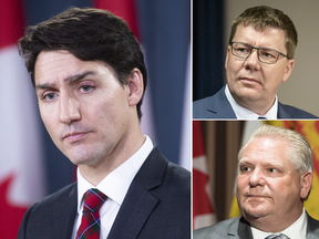 Justin Trudeau’s imposition of a carbon tax on provinces that don't have their own will be challenged in court by Scott Moe's Saskatchewan government and Doug Ford's in Ontario.