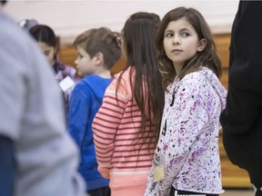 Dasha Keith-Webb, a Grade 5 student at Ecole Massey School, takes part in the 22nd Annual Playground Conflict Managers' Conference held at Balfour High School in Regina.