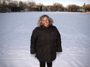 REGINA, SASK :  January 10, 2019  --  Melissa Coomber-Berndtson, CEO of the Regina YWCA, stands in Lucy Eley Park at 12th Avenue and Retallack Street, the proposed site of the new Centre for Women and Families in Regina. TROY FLEECE / Regina Leader-Post