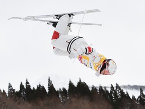 Mikael Kingsbury of Canada competes during day two of the Men's FSI Freestyle Skiing World Cup Tazawako on February 24, 2019 in Senboku, Akita, Japan.