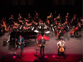 Steven Page is pictured performing with Symphony New Brunswick in Moncton, N.B., on Feb. 2, 2019.