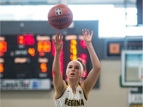 The University of Regina Cougars' Faith Reid is looking forward to Friday's Canada West women's basketball against the University of Saskatchewan Huskies — the team she grew up watching.