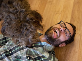 National Post reporter Tyler Dawson finds the idea of being eaten by his loving dog, Sal, "fundamentally kind of humorous."