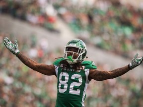 Receiver Naaman Roosevelt earned Murray's Monster after a solid Day 5 at the Riders' training camp.