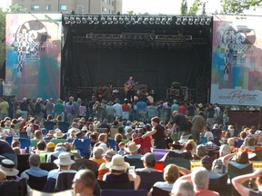 A mainstage performer during the Regina Folk Festival on Aug. 9, 2009.