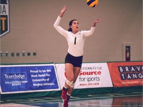 Ashlee Sandiford set a University of Regina Cougars women's volleyball team record with 119 service aces in 2018-19.