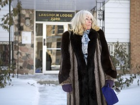 Leanne McKay in front of her former residence in Regina on Jan. 28, 2019.