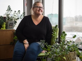 Patti Petrucka, director of family programs for the Ranch Ehrlo Society, sits in her office on Cornwall Street. Ranch Ehrlo is expanding its Family Treatment Program from a maximum capacity of 24 families to 33 families through opening up 3 new spaces each in Regina, Moose Jaw and Fort Qu'Appelle.