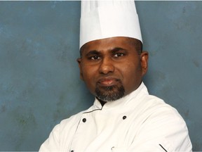 Lasantha Mendis is a pastry chef who plans, prepares and serves food at Mount Logan Lodge in Northern Alberta.