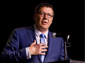 Premier Scott Moe speaks at the SARM Annual Convention in Saskatoon on Wednesday, March 13, 2019. (MATT SMITH/THE STARPHOENIX)