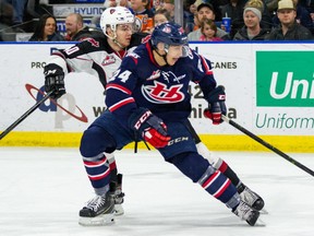 Lethbridge Hurricanes forward Jake Elmer, shown in this file photo, has scored at least one goal in 12 straight games.