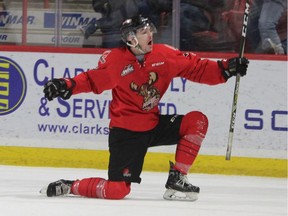 Moose Jaw Warriors forward Brayden Tracey was named the top rookie in the WHL's Eastern Conference.