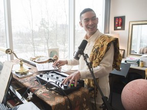 Dominic Gregorio at his office at the University of Regina in January 2018. The music professor will present a piece called Balikbayan: Returning Home and Back Again at the Shu-Box at 3:30 p.m. on Friday. Balikbayan explores decolonization and his Filipino roots.