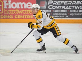 Regina-born Bryce Platt has been an important contributor to the SJHL's Estevan Bruins this season.