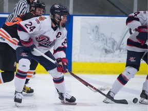 Captain Jack Glen, 24, helped the Regina Pat Canadians sweep the Saskatoon Contacts in a Saskatchewan Midget AAA Hockey League quarter-final series that concluded Tuesday at the Co-operators Centre.