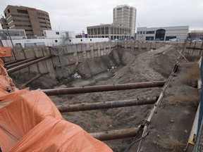 Saturday marked the deadline for Westgate to fill the Capital Pointe hole in Regina, as of late Saturday afternoon no visible work was being done.