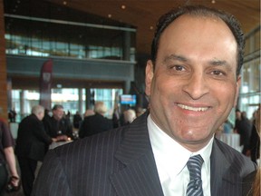 Recognized for his contributions on and off the football field, Class of 2017 B.C. Hall of Fame inductee David Sidoo escorted wife Manjy to the annual Banquet of Champions gala and auction. (Fred Lee photo) [PNG Merlin Archive]