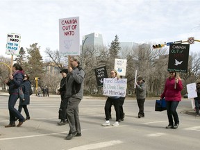 The Regina Peace Council held a peace conference which included a rally in Victoria Park.