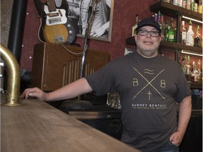 Revival Music Room owner Rick Krieger stands behind the bar in March 2018.