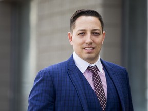 Beau Atkins, a Calgary native who was named interim chair of the Remai Modern board, poses in Saskatoon, SK on Friday, March 29, 2019.