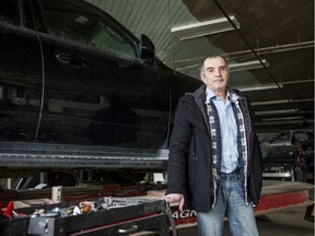 David Gersher has run Landa Autobody in Saskatoon since 2009. He is unhappy about a proposal to change the way auto body shops are accredited.