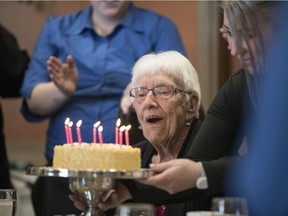 Muriel Blair celebrated her 101st birthday at Green Falls Landing Revera Retirement home in Regina.