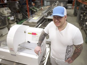 Constantin Katsiris, owner of Buy Sell Find Restaurant Equipment, can be seen amongst the hundreds of pieces of restaurant equipment he has for sale at his warehouse on April 4, 2019. Katsiris said the aim of his business is to be a one-stop shop for any food-service need, noting they have equipment to accomodate everything from a boardroom coffee maker to outfitting a new banquet hall.