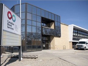 Canadian Blood Services is selling its longtime location at the corner of Broad Street and Broadway Avenue in Regina. It plans to relocate to a more modern facility. Its current building was officially opened in October 1957 as headquarters for the Red Cross, which handled Canada's blood donations until 1998.