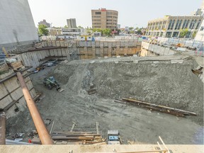 A view of the Capital Pointe construction site.