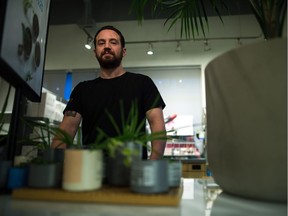 Chris Pritchard, president and co-founder of Saskatchewan Fashion Week, stands in the Daniel Christopher Salon on Gordon Road.