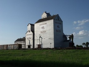 The grain elevator in Bulyea, where the RM of McKillop council is based.