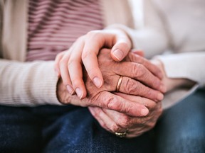 a young person places her hand over those of an older person. New anti-ageing drugs could not only reverse ageing but also halt ageing-related diseases such as arthritis, Alzheimer's and Parkinson's.