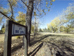 The first hole at the Regent Par 3 golf course in Regina, October 5, 2017.