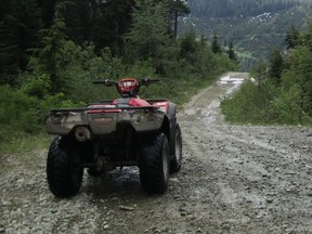 Supplementary photo to¤A beautiful backdrop? I think so. Just one of the many scenic sites to take in while venturing to the¤'Top of the World' with Whistler ATV                                [PNG Merlin Archive]