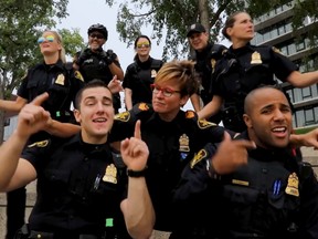 Members of the Saskatoon Police Service performed a lip sync video in 2018 to a popular 1990's boy band hit.