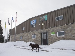 The village office and Pinehouse Business North office in Pinehouse