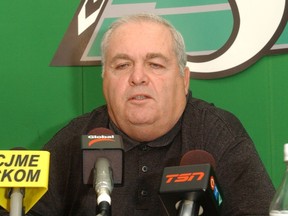 Tom Shepherd, shown in 2003, immersed himself in a lottery that raised $22.6 million for the Saskatchewan Roughriders over 33 years.